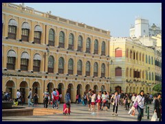 Largo do Senado (Senate Square). The old town of Macau is a UNESCO World Heritage Site.